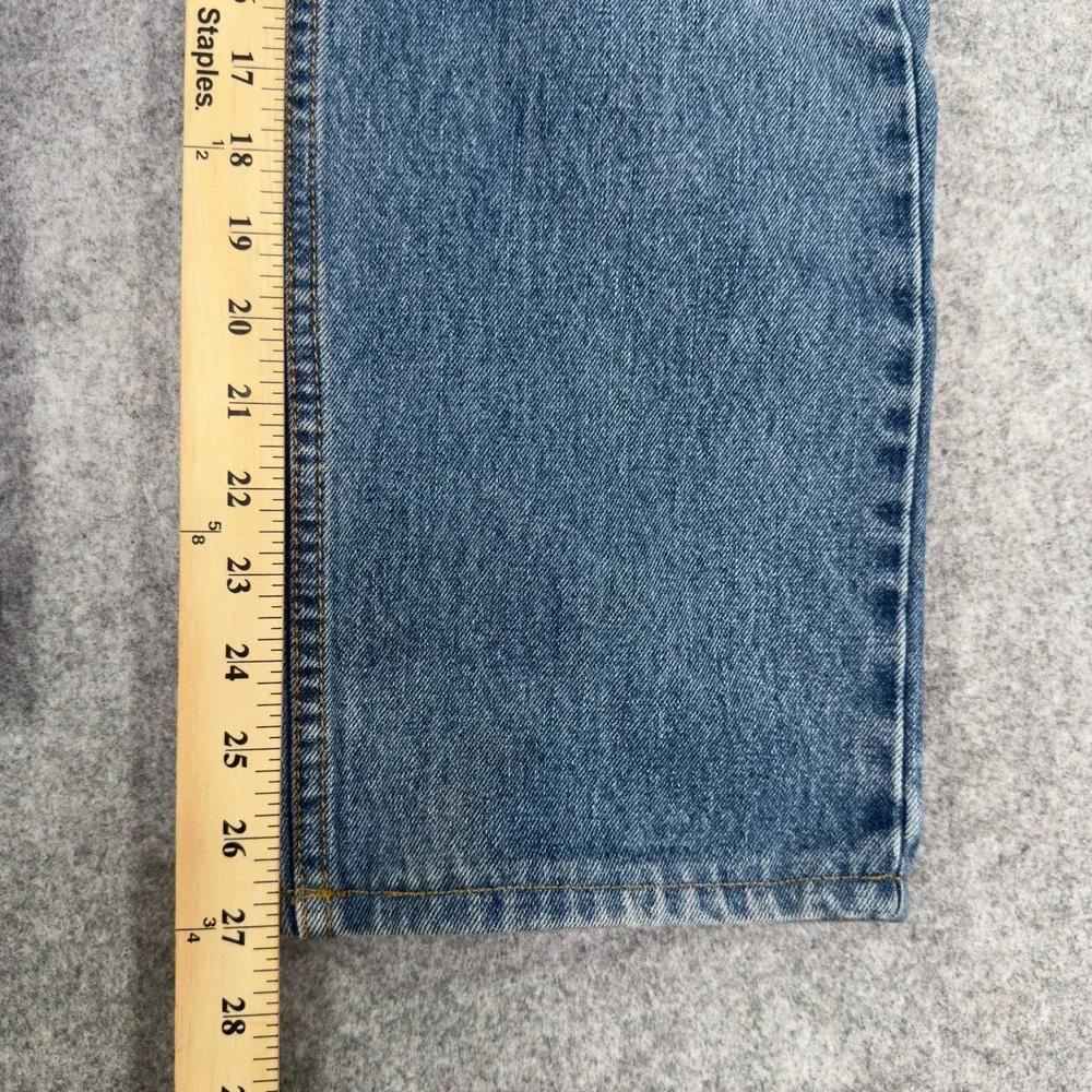 Levis 505 Regular Fit Straight Leg Jeans Mens 35x30 Medium Wash Blue